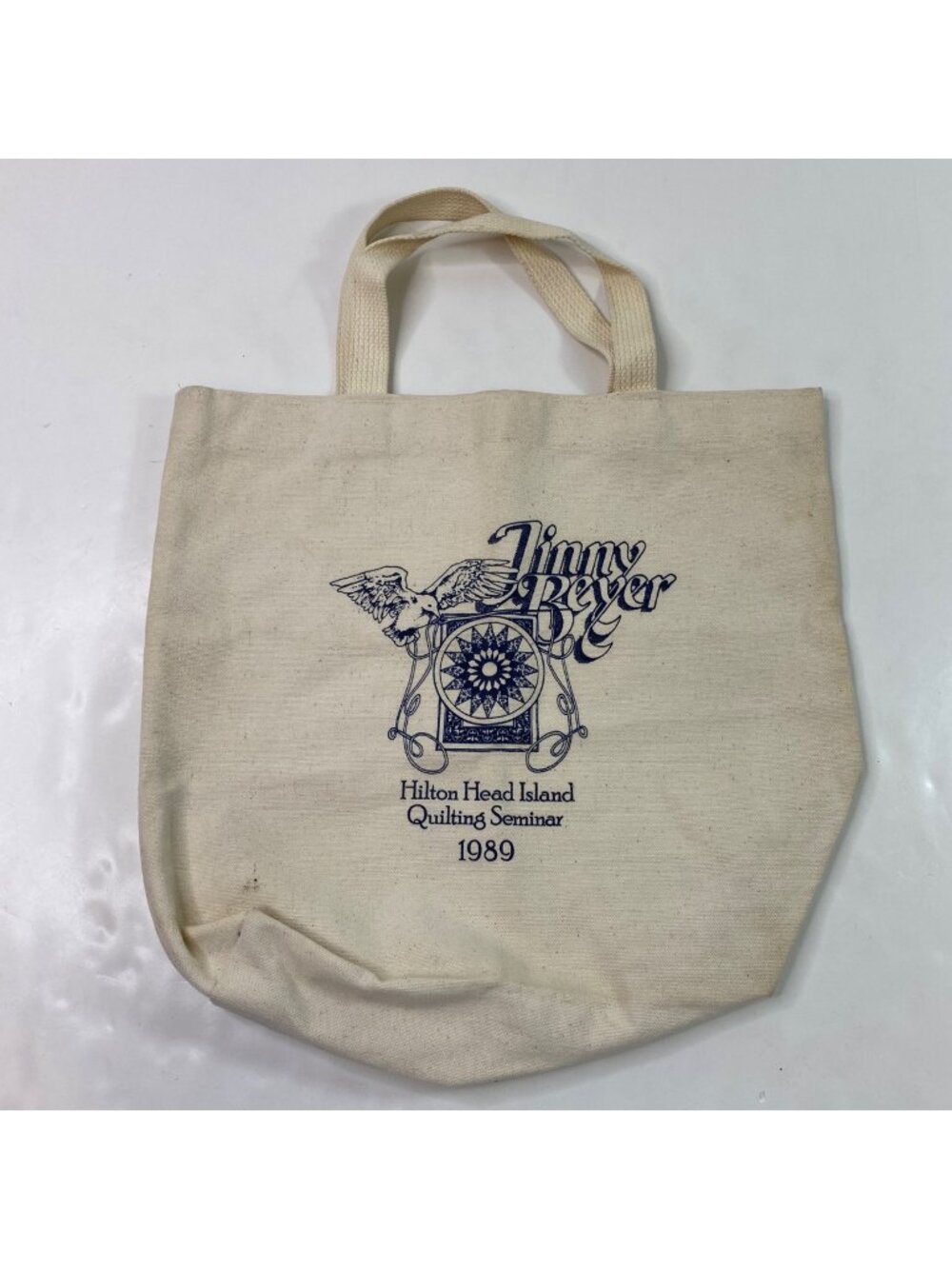Jinny Beyer Hilton Head Island Quilting Seminar 1989 Canvas Tote Bag